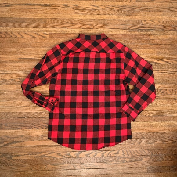 Dickies Black and red buffalo check button down - Picture 2 of 2